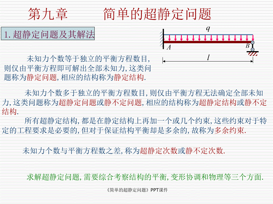 简单的超静定问题课件_第1页