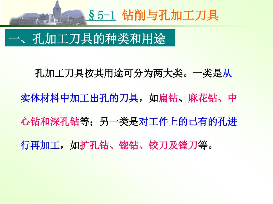 机械制造技术基础第五章钻、镗、刨、插、拉削加工的知识_第3页