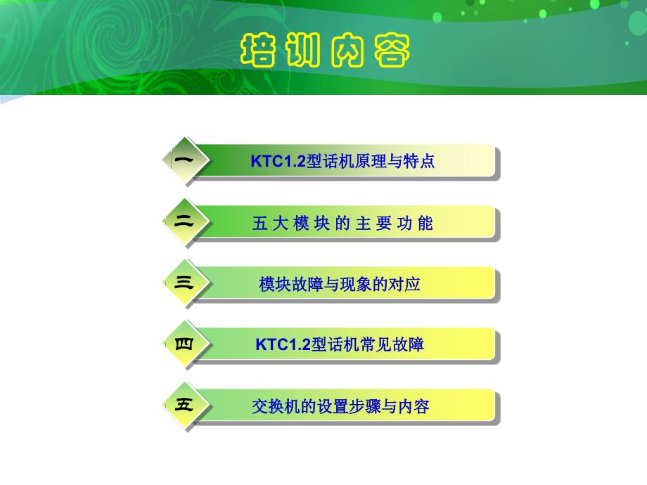 KTC1.2型话机原理与维修培训讲座PPT_第2页