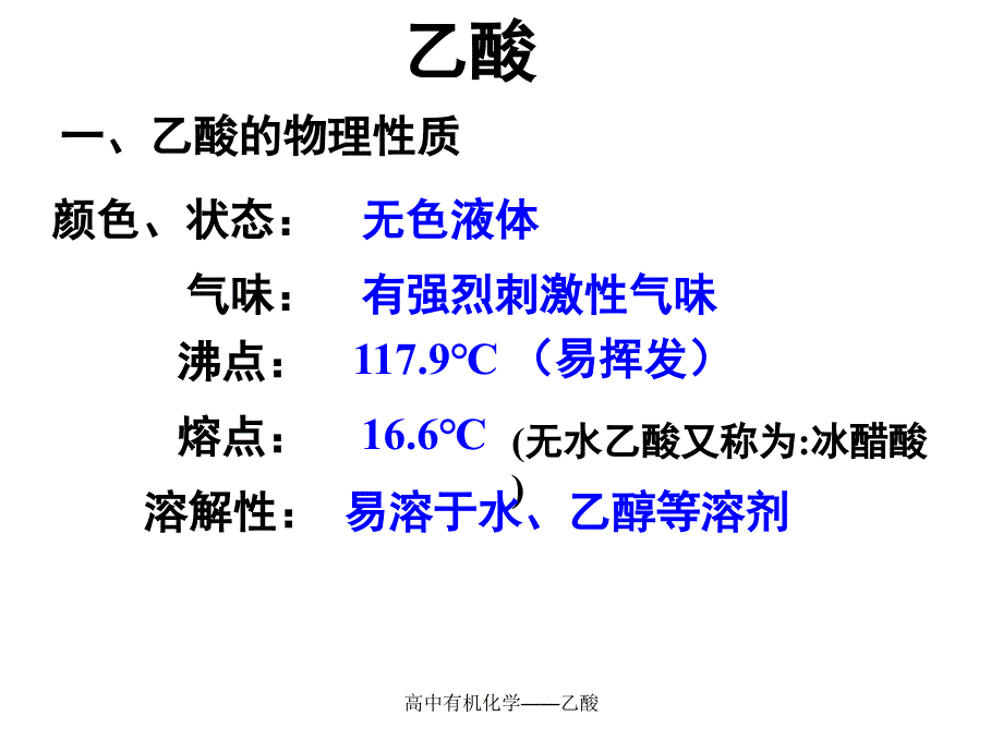 高中有机化学乙酸课件_第3页