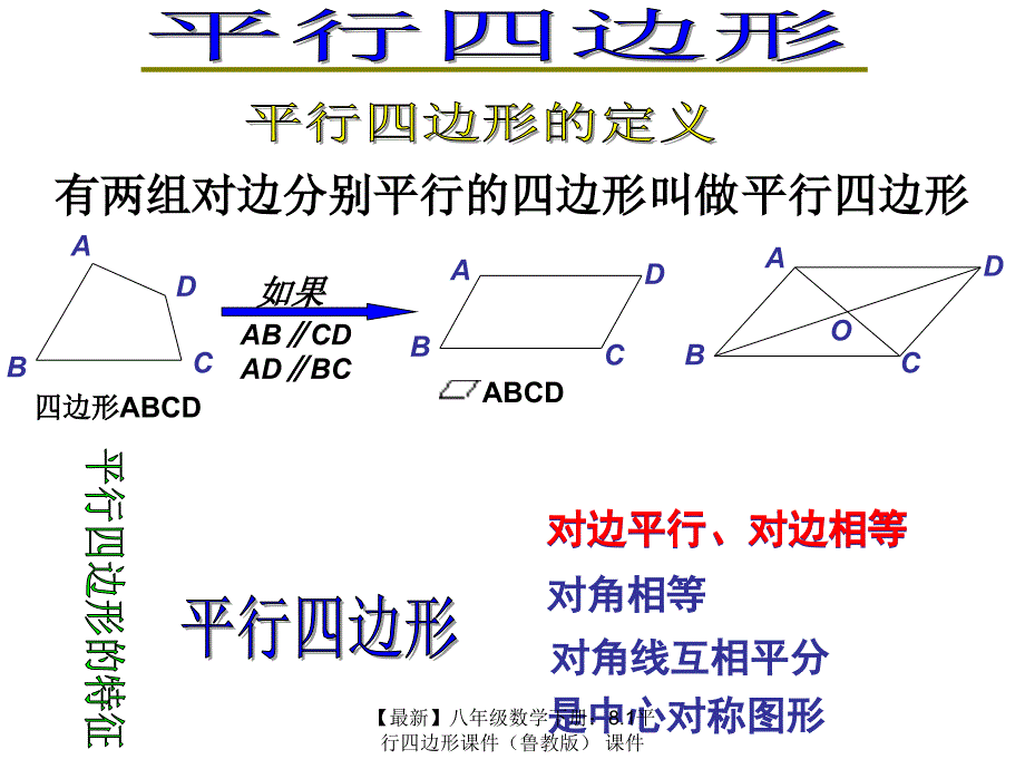 最新八年级数学下册8.1平行四边形课件课件_第4页