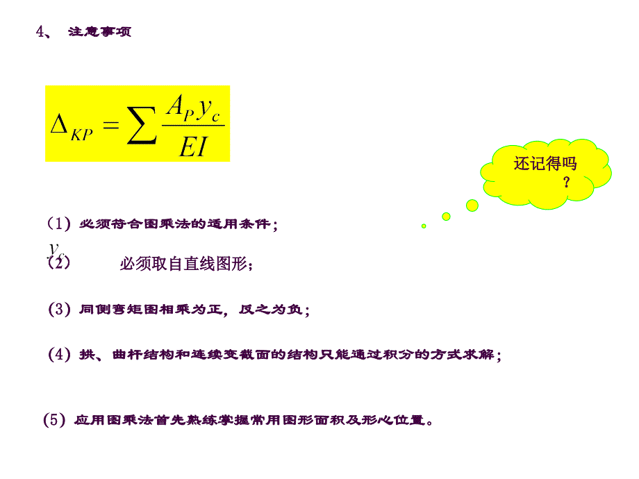 结构力学图乘法ppt课件_第4页