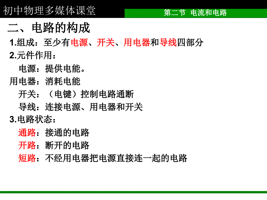 初中物理课件电流和电路_第3页