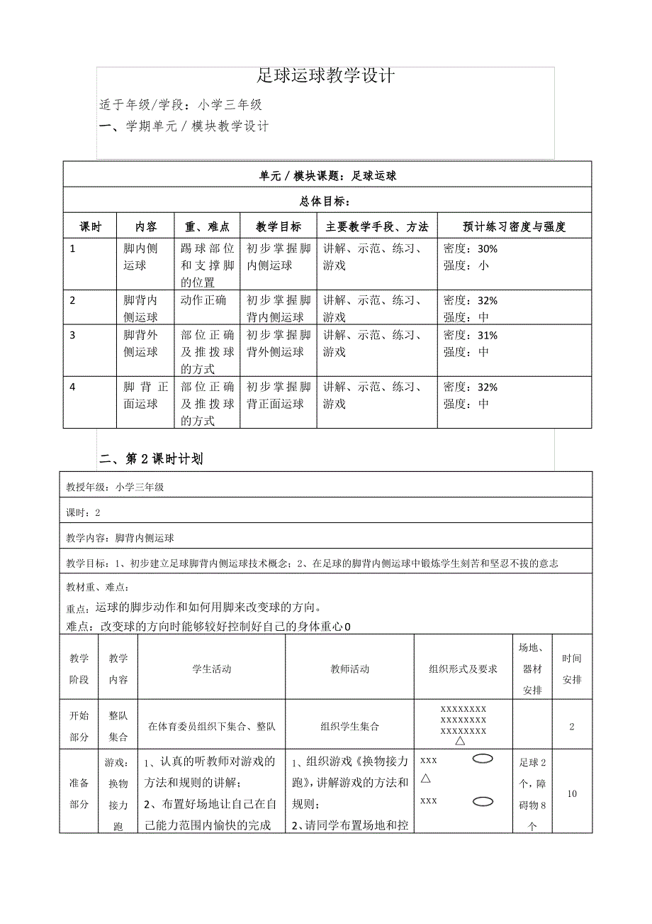 足球运球教学设计_第1页