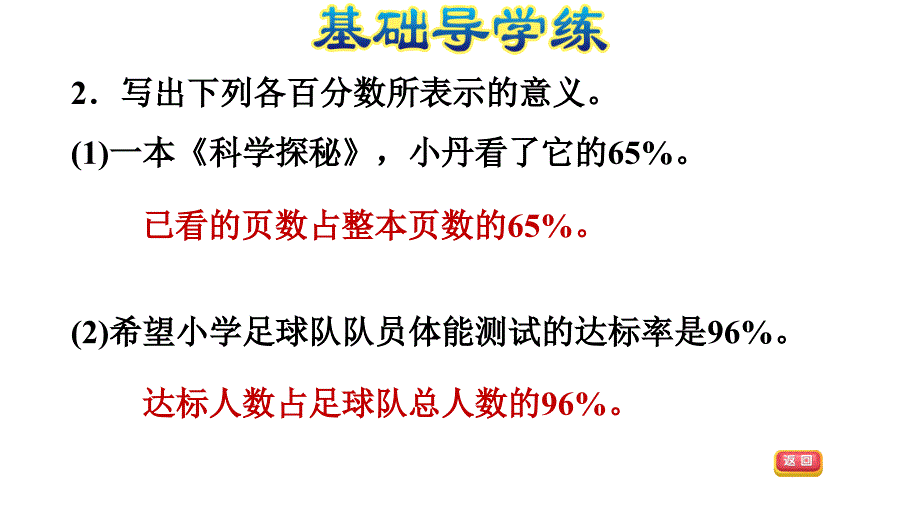 六年级上册数学习题课件第三单元第1课时认识百分数E38080冀教版共11张PPT_第4页