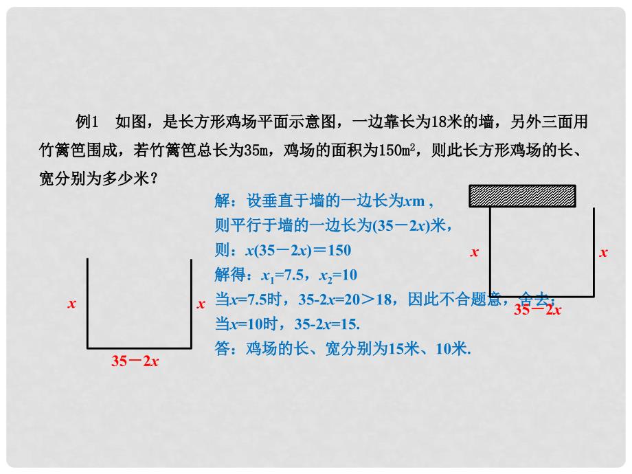 八年级数学下册 解一元二次方程的实际应用面积问题课件 （新版）沪科版_第3页