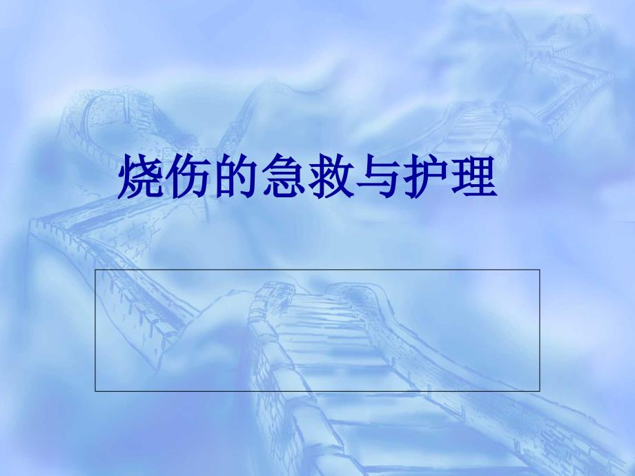 烧伤急救与创面处理(1)课件_第1页