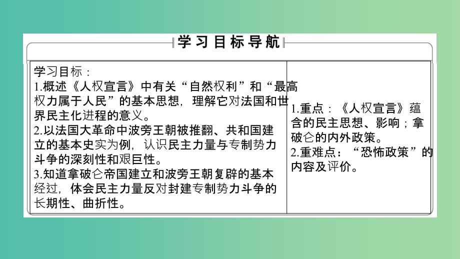 高中历史 第2单元 民主与专制的搏斗 第6课 法国大革命课件 岳麓版选修2.ppt_第2页