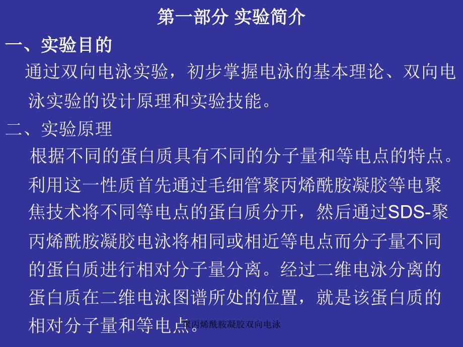 聚丙烯酰胺凝胶双向电泳课件_第2页