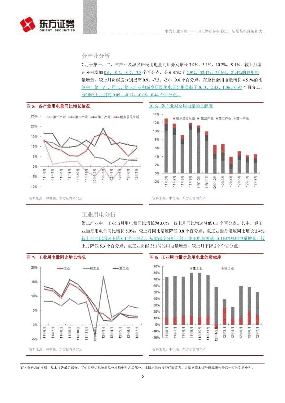 电力行业月报：用电增速保持稳定新增装机降幅扩大0820_第5页