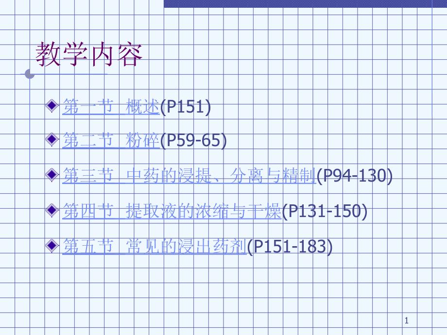 中药药剂-第三讲浸出制剂_第1页