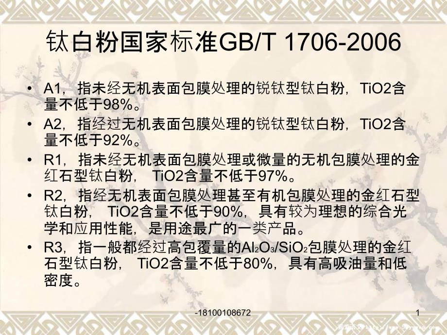 钛白粉知识点汇总课件_第1页