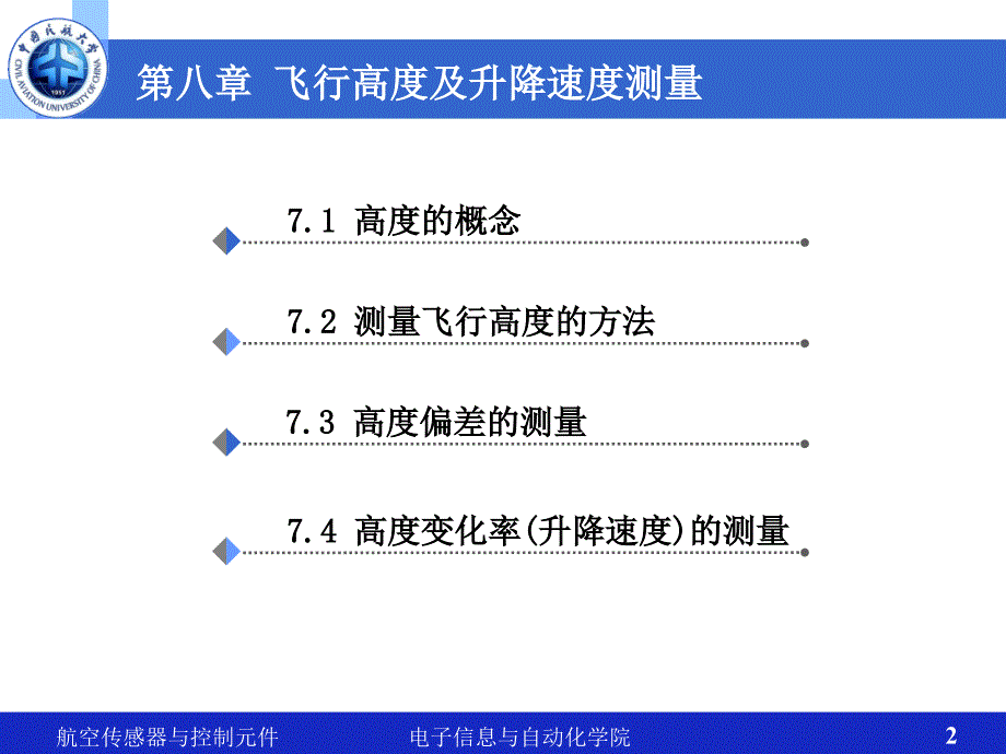 航空传感器与控制元件：第8章 飞行高度及升降速度测量_第2页