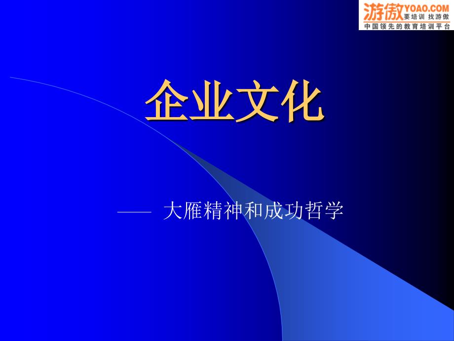 企业文化-大雁精神和成功哲学.ppt_第1页