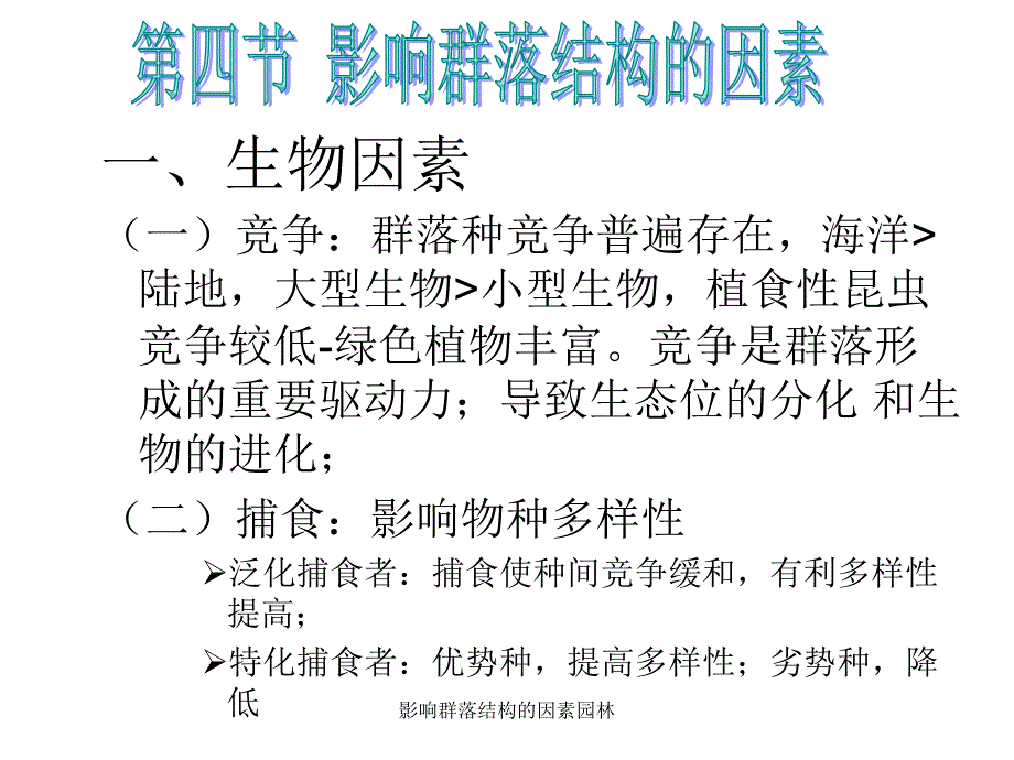 影响群落结构的因素园林课件_第1页