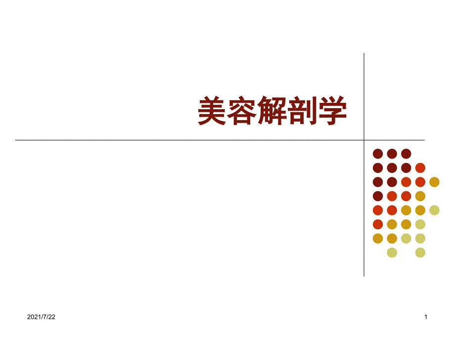 美容解剖学绪论PPT课件_第1页