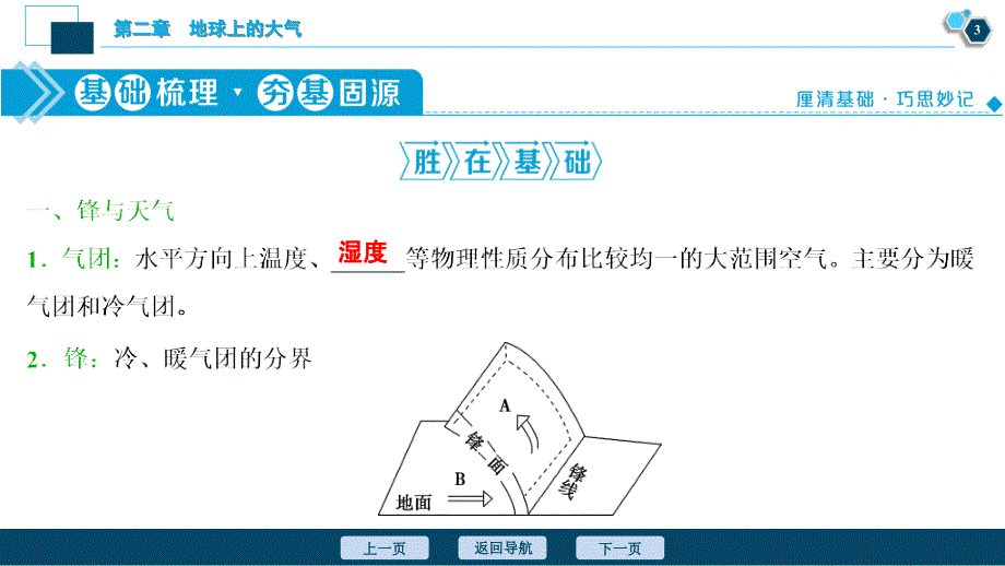 新高考地理一轮复习课件 第8讲　常见天气系统 (含答案详解)_第4页