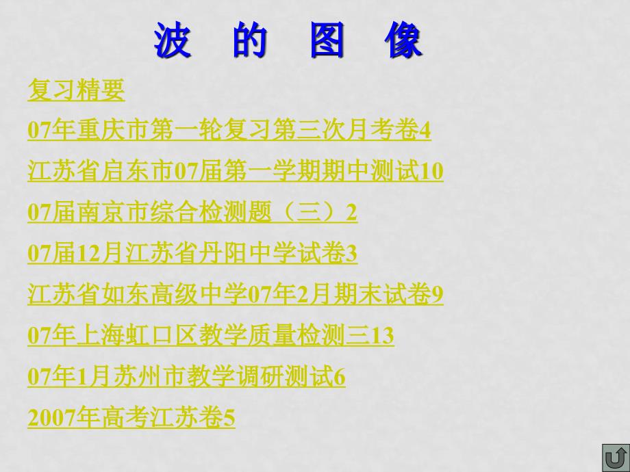 高三物理复习课件大全118个课件C021.波的图像_第2页