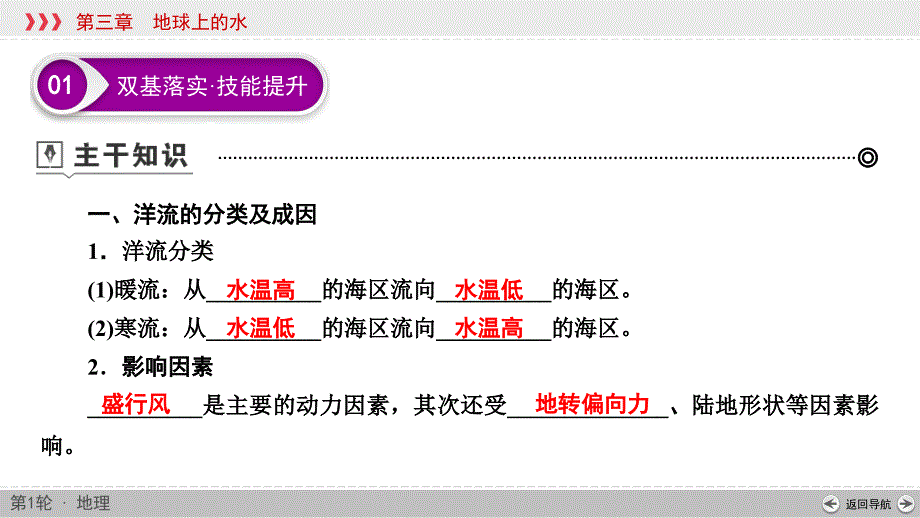 (新高考)高考地理一轮复习讲练课件第3章 第2讲 大规模的海水运动 (含答案)_第3页