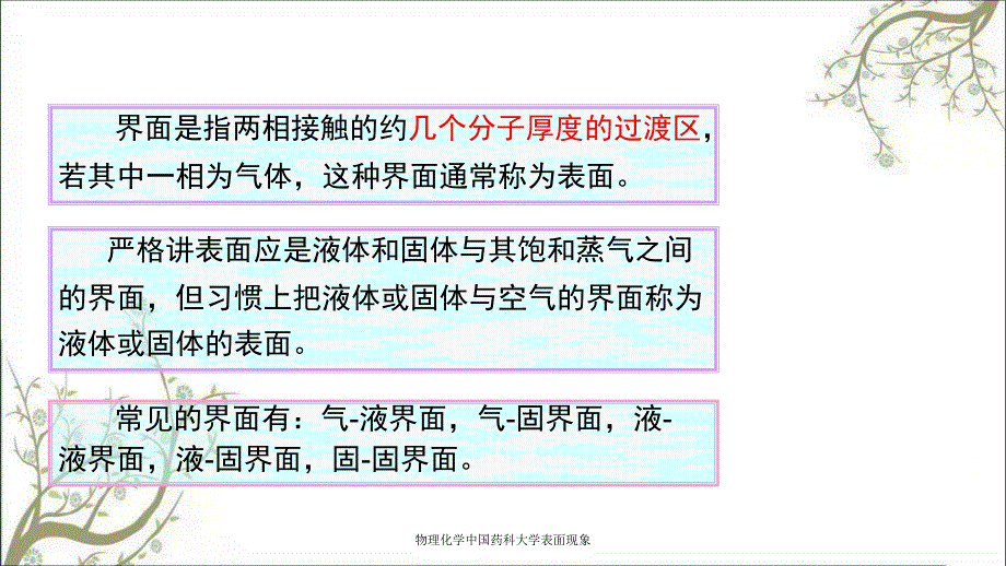 物理化学中国药科大学表面现象_第4页