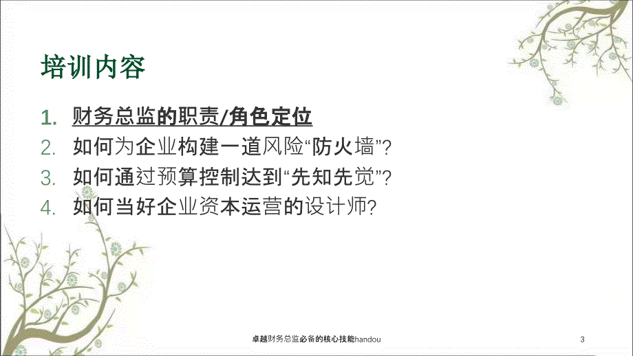 卓越财务总监必备的核心技能handou课件_第3页