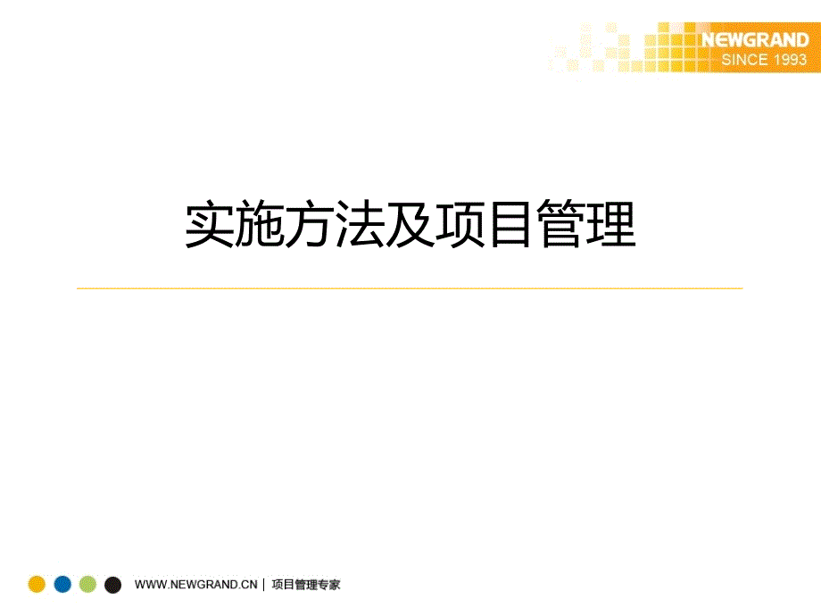 某公司实施方法及项目管理课程_第1页