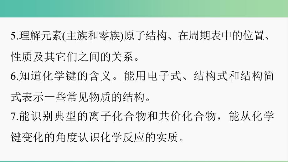 高考化学大二轮总复习 专题五 物质结构和元素周期律课件.ppt_第3页