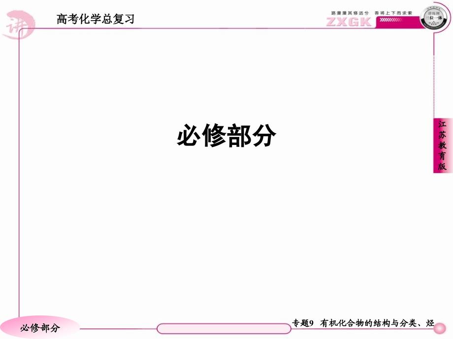 高三化学苏教版总复习191有机化合物的结构、分类、命名_第1页