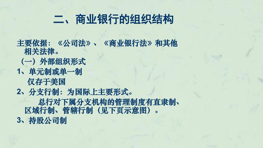 商业银行的组织结构和经营原则课件_第4页