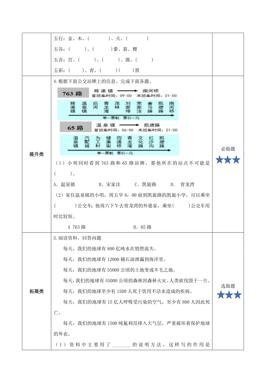 《语文园地六》（分层作业） 部编版六年级语文上册_第2页