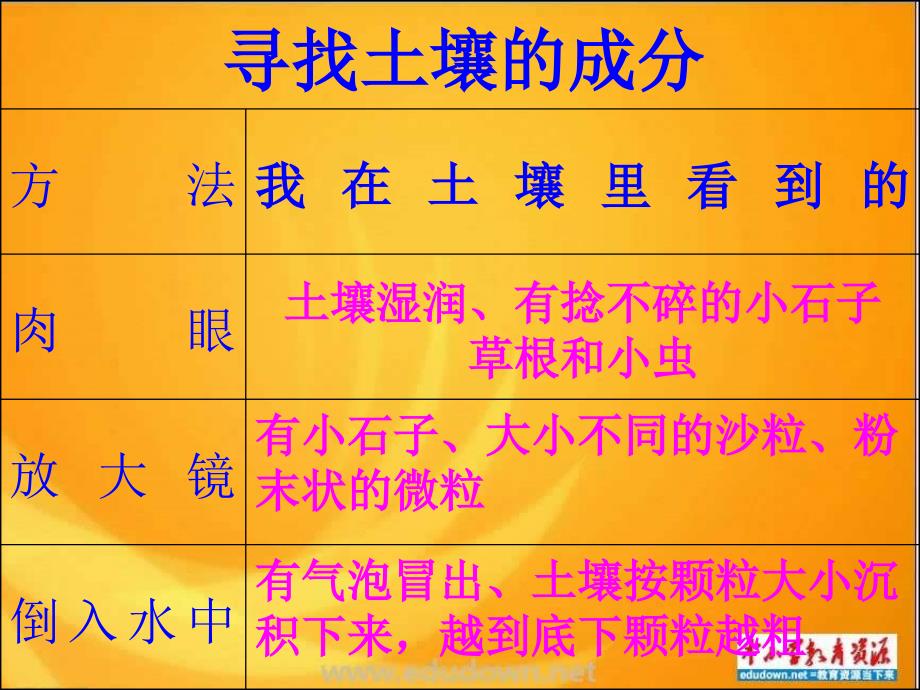 青岛版科学四下土壤里有什么ppt课件_第2页