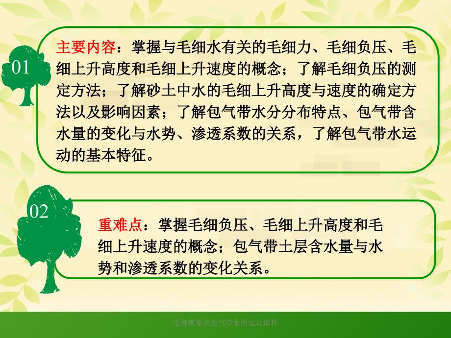 毛细现象及包气带水的运动课件_第2页