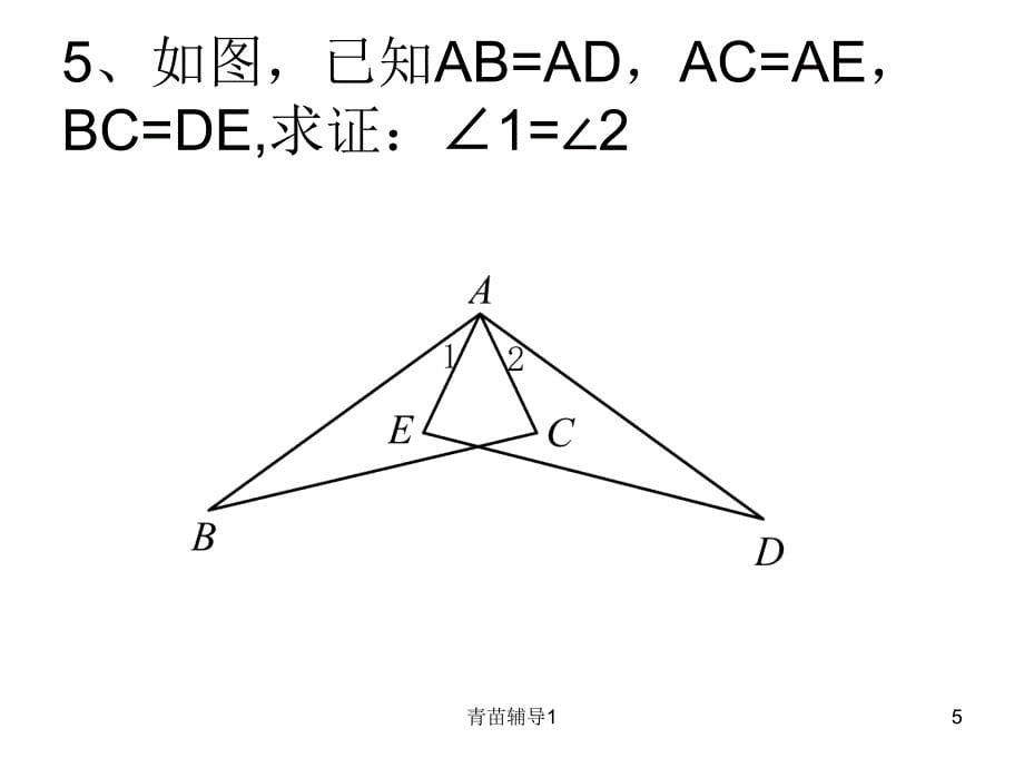 全等三角形判定SSS练习题【主要内容】_第5页