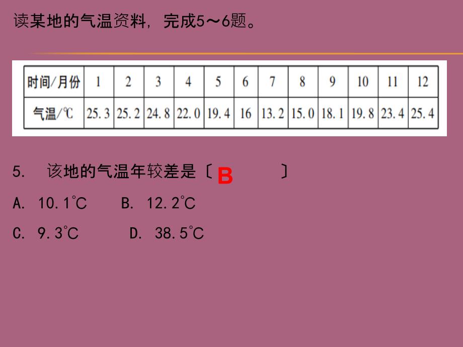 人教版七年级地理上册第三章第二节气温的变化与分布ppt课件_第4页