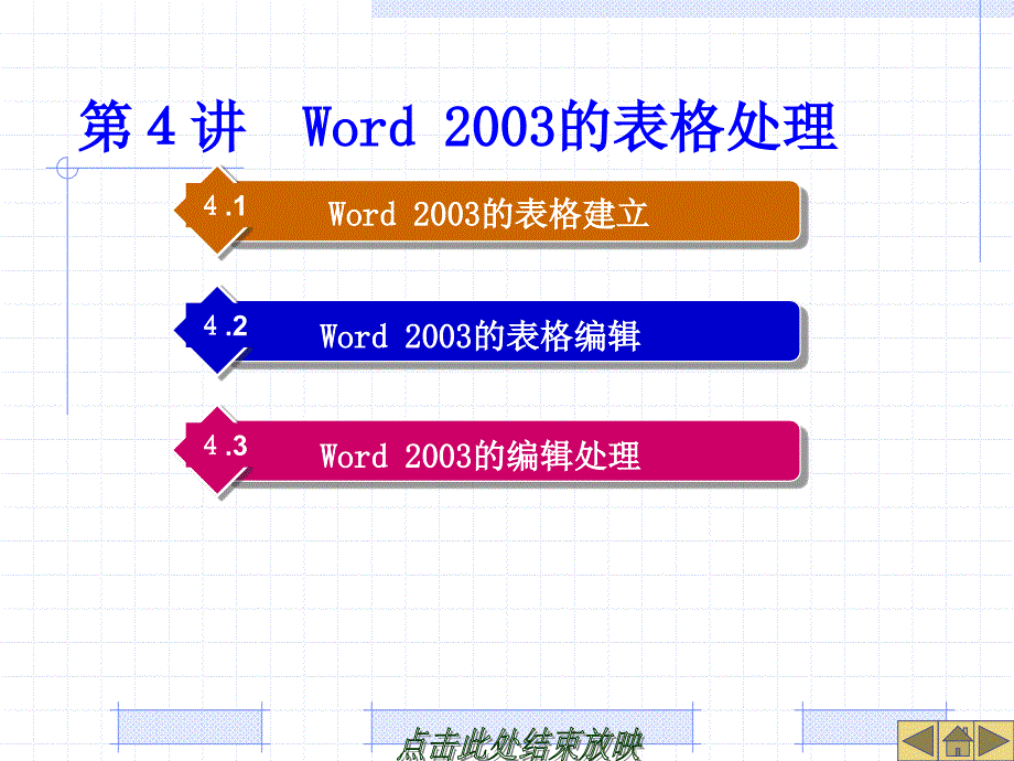 第4讲Word2003的表格处理_第1页