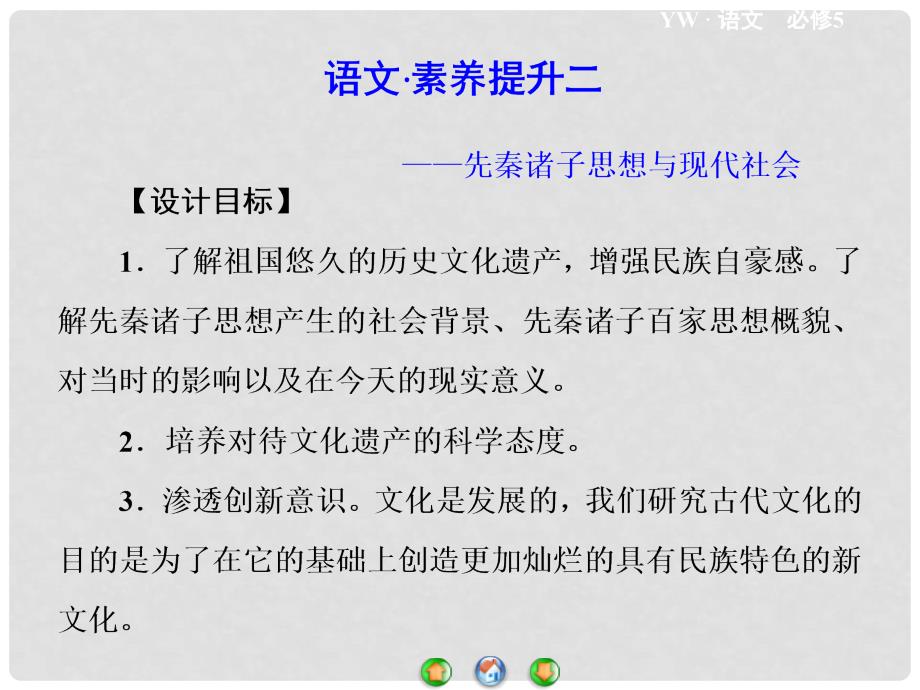 高中语文 语文素养提升课件2 语文版必修5_第1页