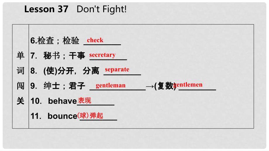 九年级英语下册 Unit 7 Work for Peace Lesson 37 Don’t Fight课件 （新版）冀教版_第4页