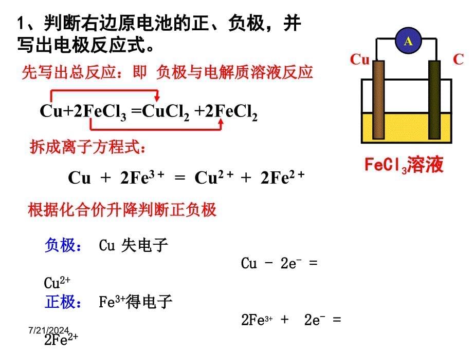 原电池-电极反应方程式的书写课件_第5页