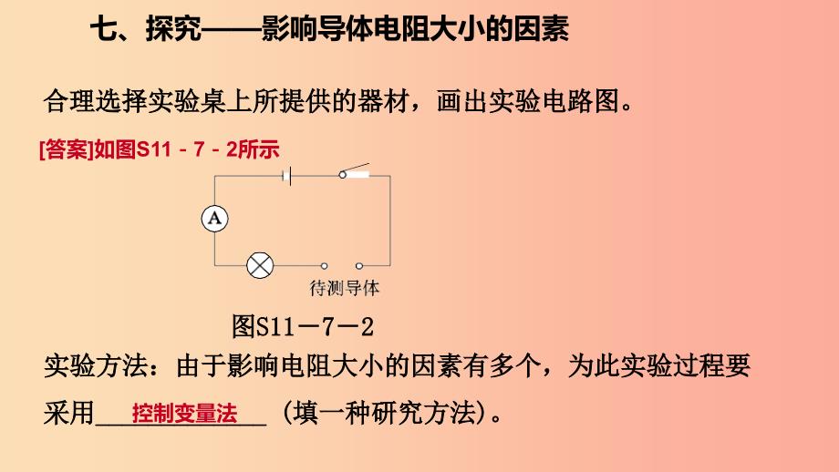 九年级物理全册 11.7探究——影响导体电阻大小的因素课件 （新版）北师大版.ppt_第4页