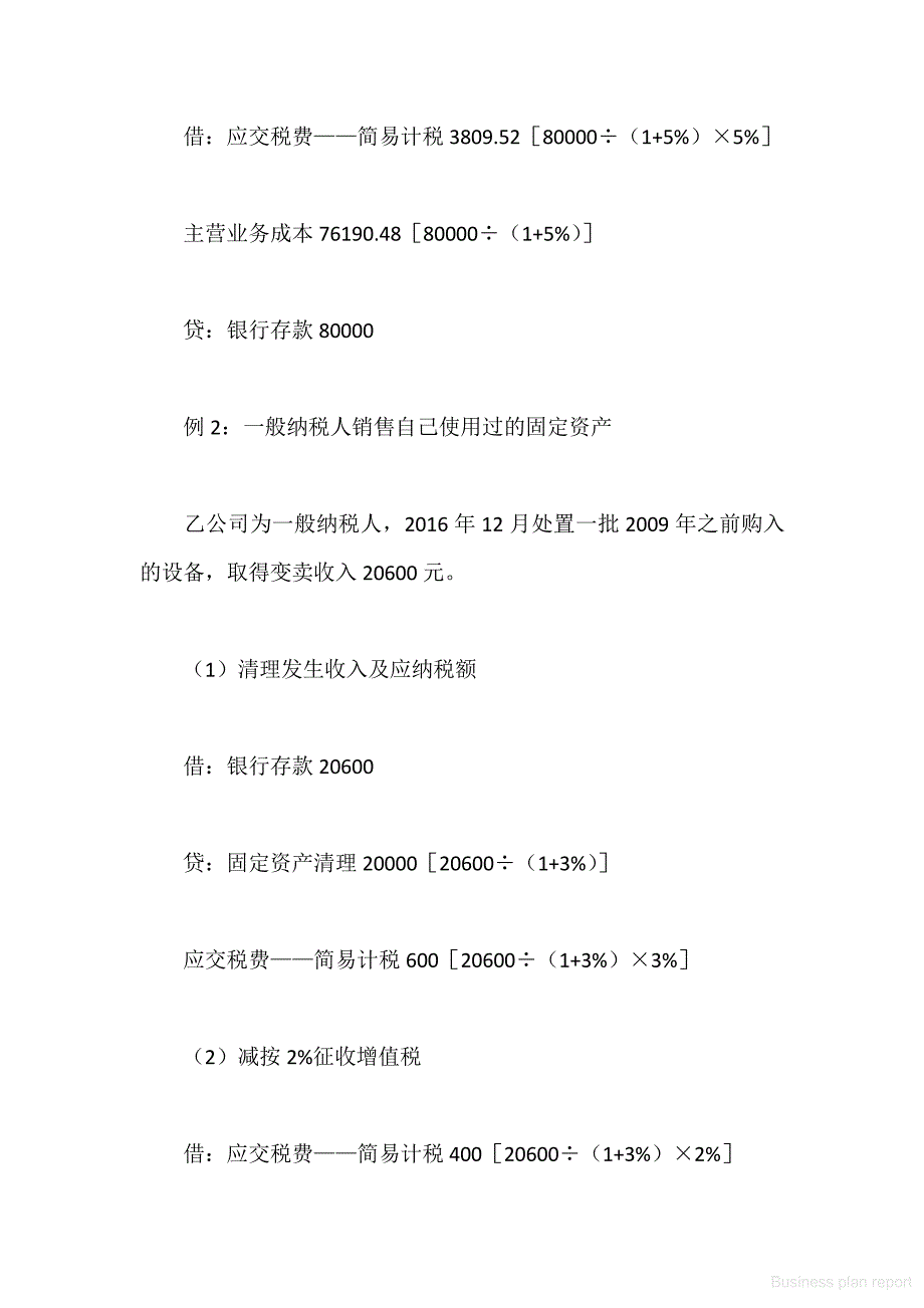 商业计划书和可行性报告 热点问题和案例企业解析 个案例解析“应交税费简易计税”会计科目_第4页