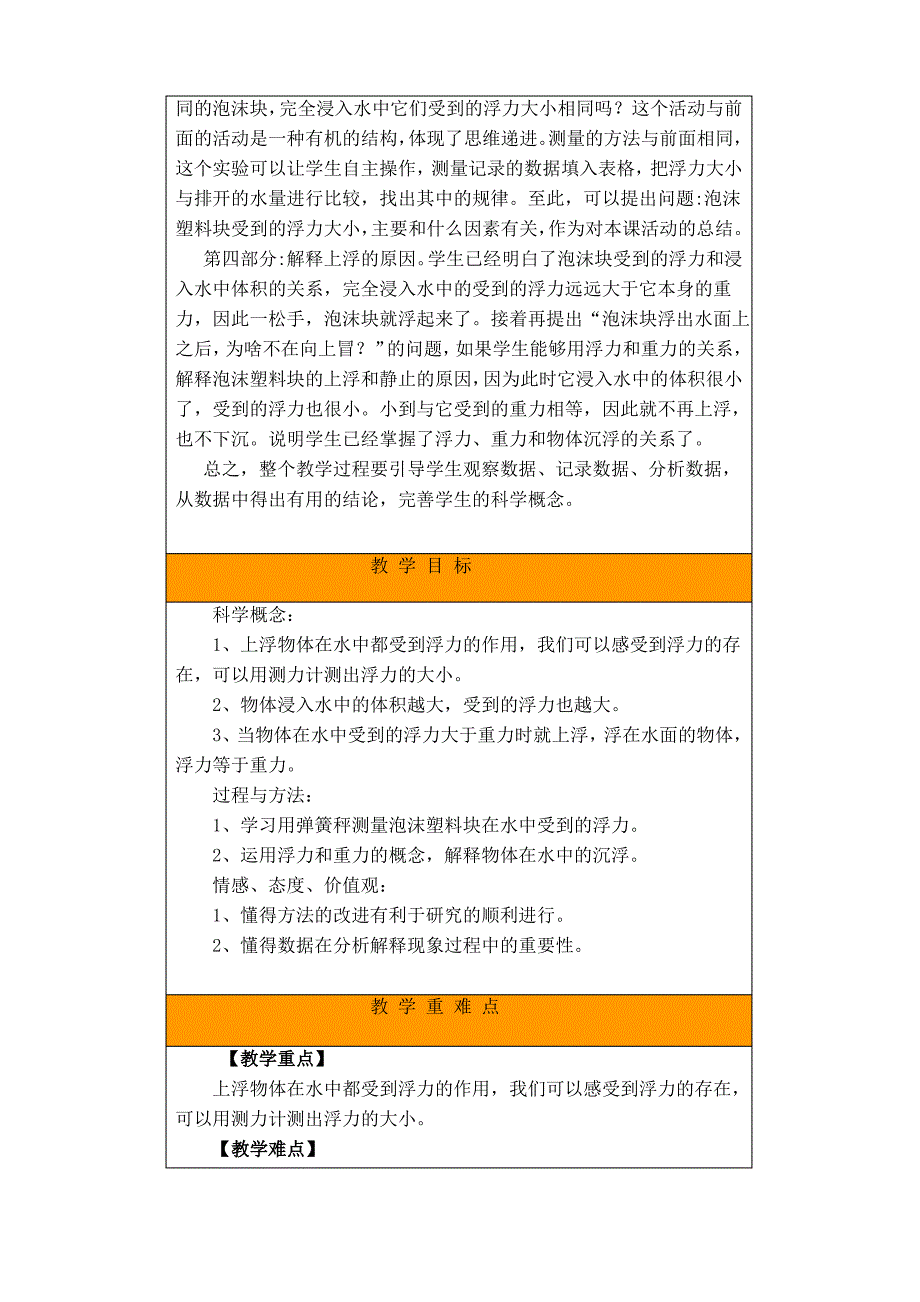 小学科学《浮力》教学设计_第3页