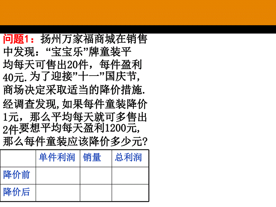 用一元二次方程解决实际问题销售问题_第4页