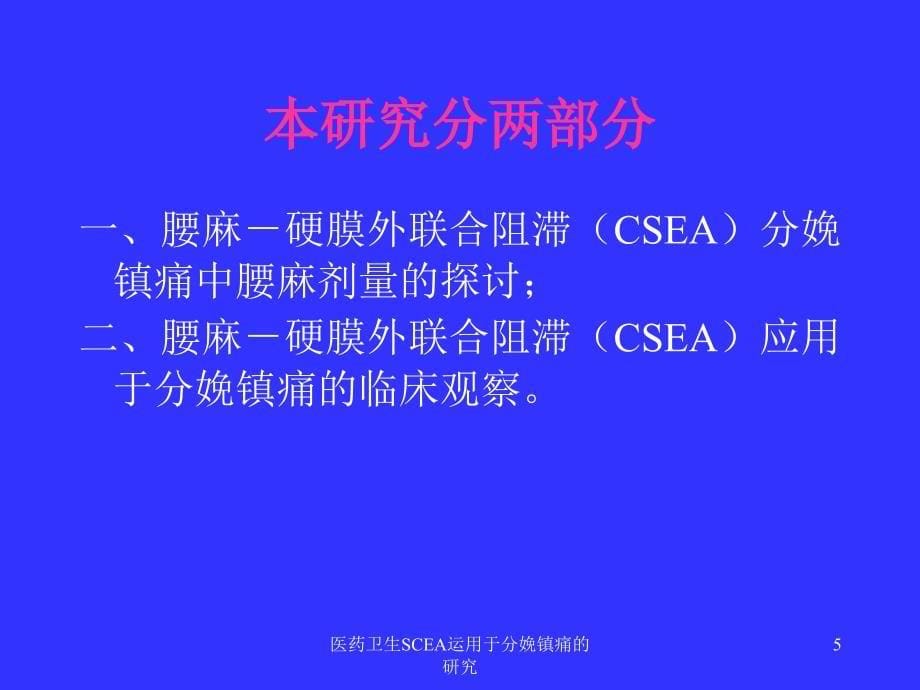 医药卫生SCEA运用于分娩镇痛的研究课件_第5页