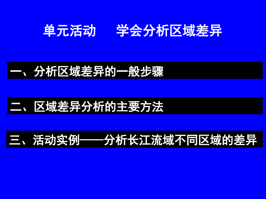 高中地理必修三单元活动学会分析区域差异_第2页