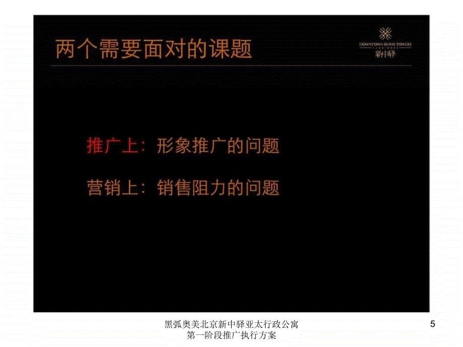 黑弧奥美北京新中驿亚太行政公寓第一阶段推广执行方案课件_第5页