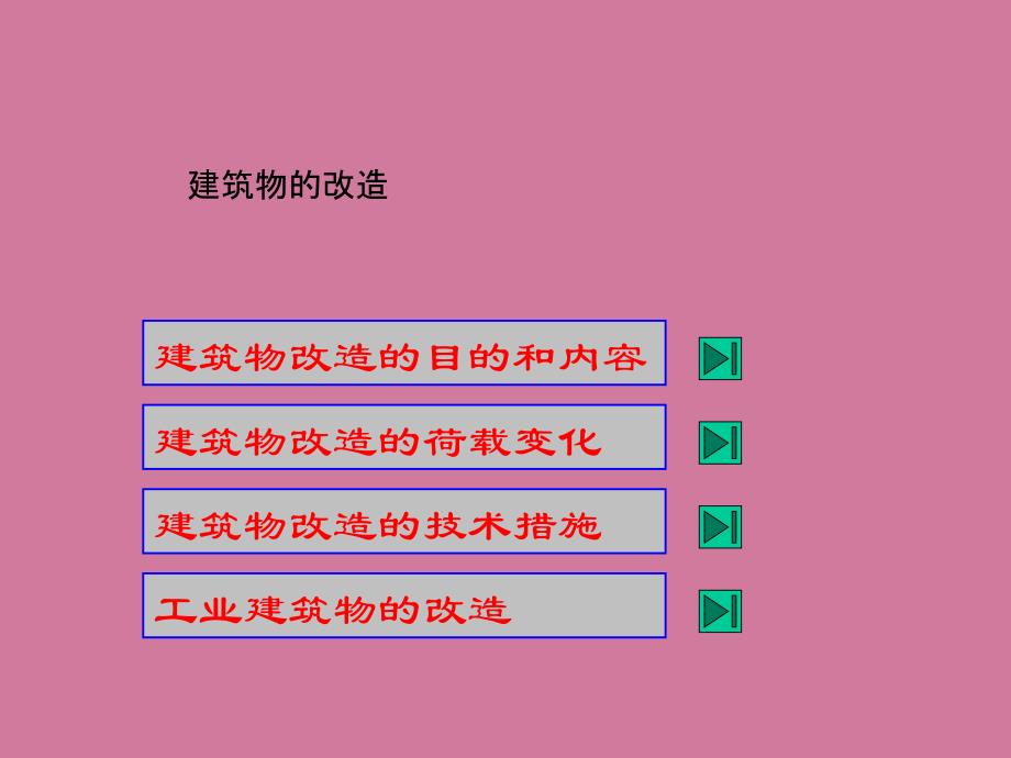 建筑物的改造技术ppt课件_第1页