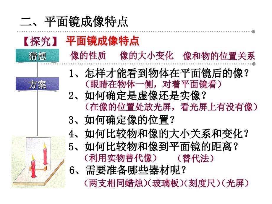 苏科版物理八年级上册精品课件34平面镜34平面镜_第5页