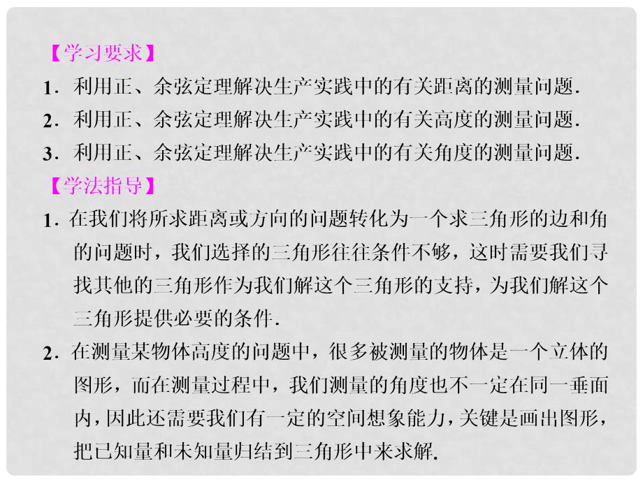 《正弦定理、余弦定理的应用》课件（2）_第2页