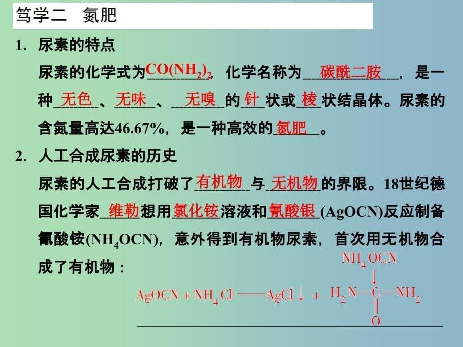 高中化学专题五为现代农业技术添翼5.2化肥的生产与合理使用课件苏教版.ppt_第5页