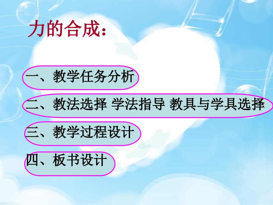 高中物理人教版必修一《3.4力的合成》说课课件_第2页